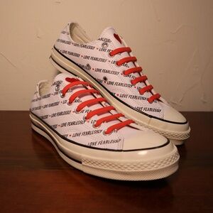 Converse Chuck 70 Love Fearlessly Men's Size 9.5 Casual Shoe White Skate Sneaker